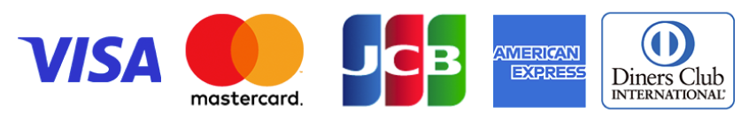 VISA / MasterCard / JCB / AMEX / Diners Club
